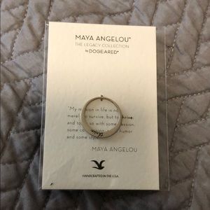 Maya Angelou Thrive Ring